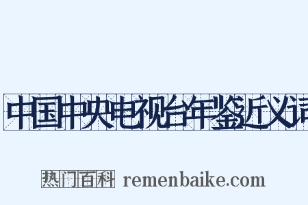 中国中央电视台年鉴近义词是什么意思的图片